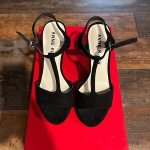 Anne Klein Women's Black Sandals